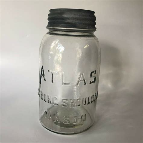 atlas glass canning jars|atlas strong shoulder jar.